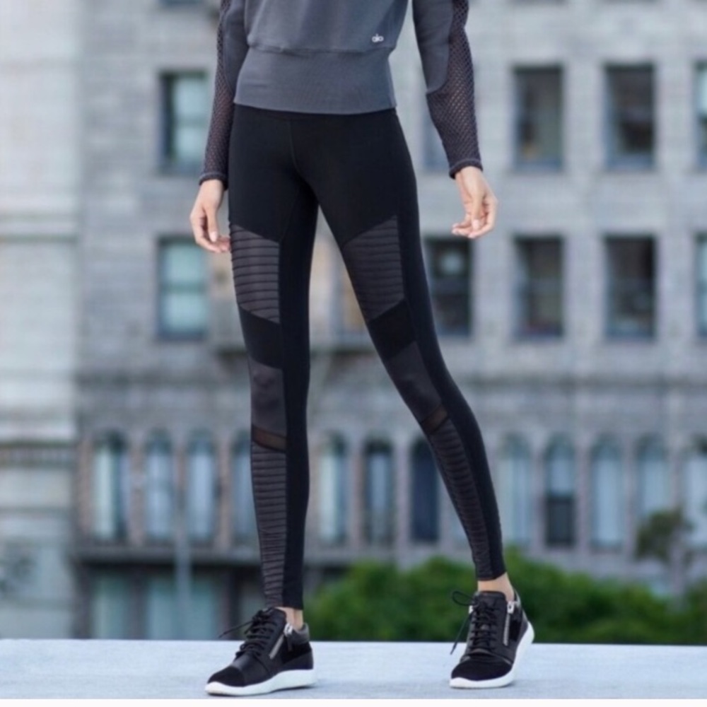 Alo Yoga High Waist Moto Leggings